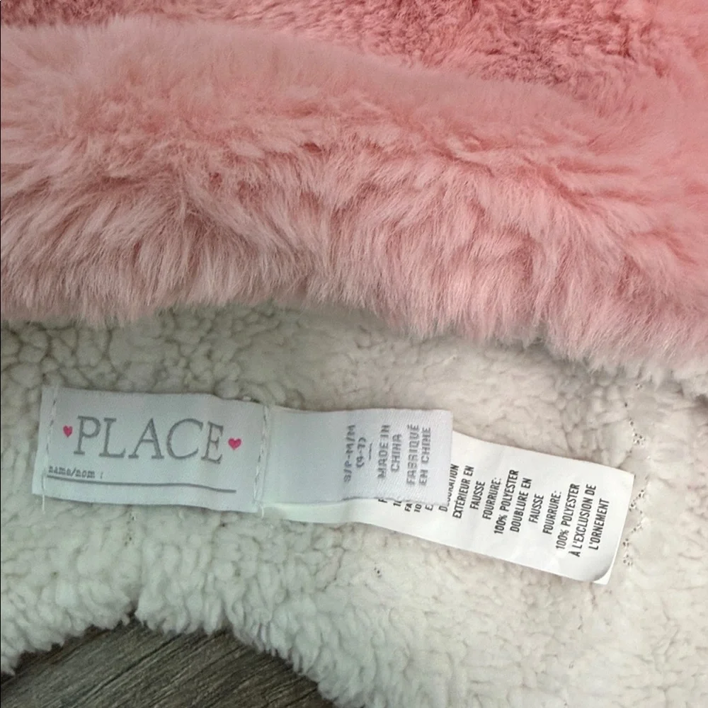 The Children's Place Pink Fuzzy Kids Winter‎ Hat